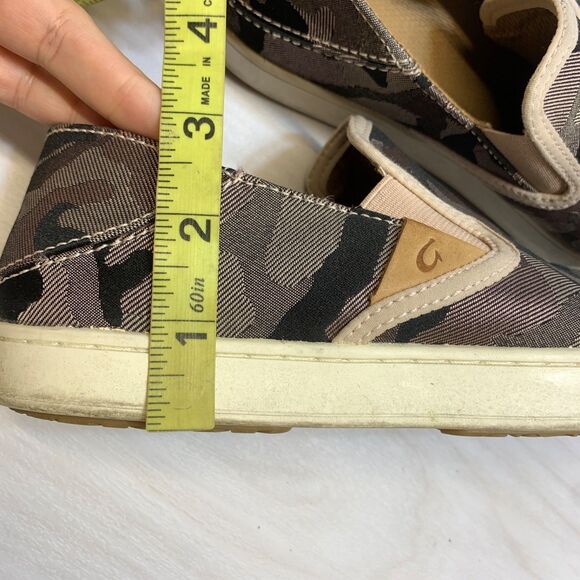 Olukai Pehuea Pai Camo Canvas Slip On Loafers Womens US Size 8 EU 38 - Picture 10 of 11